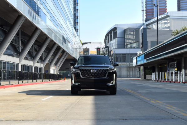 Cadillac Escalade Downtown Los Angeles Streets Staples Center driving