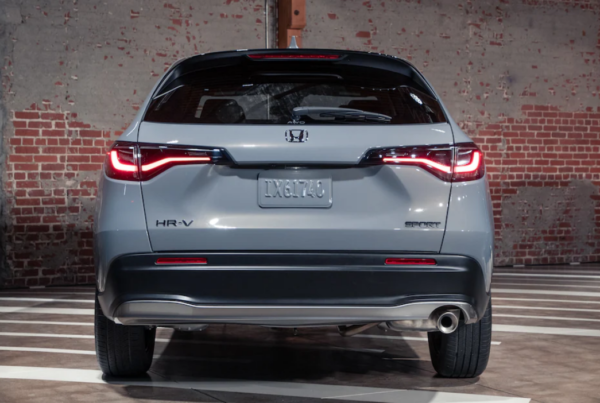 2023 Honda HR-V Press Reveal at MG Studio Small SUV Crossover Sport gray back