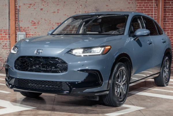 2023 Honda HR-V Press Reveal at MG Studio Small SUV Crossover blue headlights