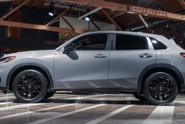 2023 Honda HR-V Press Reveal at MG Studio Small SUV Crossover gray side